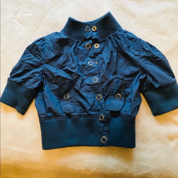 Forever 21 Tops Short Sleeve Crop Jacket Poshmark